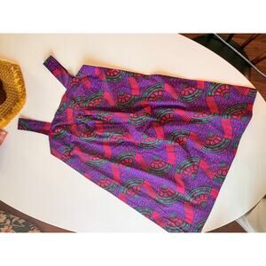 Colorful pattern mini cotton tank sundress- size xs